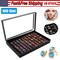 100 Slots Artificial Leather Rings and Earrings Storage Box